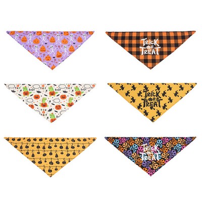 Medium Polyester Full Color Triangle Pet Bandanna (25"x17"x17")